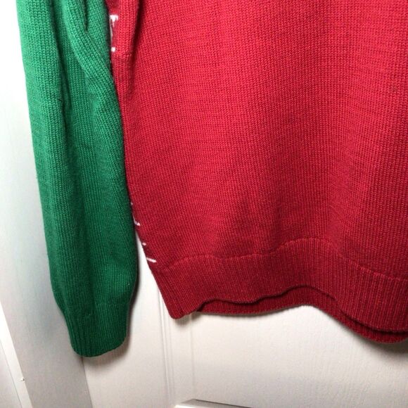 Ugly Christmas Sweater Brand Christmas Fireplace Large Ugly Sweater - Picture 15 of 16